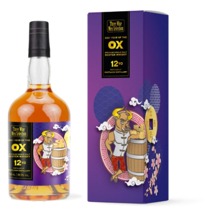 Three Wise Men Selection - Mortlach 12yo - The year of the "OX''